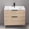Wall Mounted Bathroom Vanity, Modern, 32
